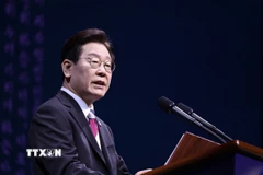 Phát biểu tại lễ kỷ niệm 107 năm Phong trào Độc lập (1/3/1919), sự kiện mang tính bước ngoặt trong giai đoạn Bán đảo Triều Tiên bị Nhật Bản chiếm đóng (1910-1945), Tổng thống Lee Jae Myung nhấn mạnh đối đầu không phục vụ lợi ích của bất kỳ bên nào. (Ảnh: Yonhap/TTXVN)