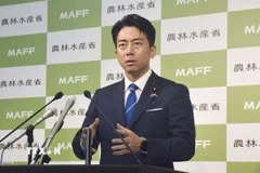 Bộ trưởng Nông nghiệp Shinjiro Koizumi, con trai của cựu Thủ tướng Junichiro Koizumi. (Ảnh: Kyodo/TTXVN)