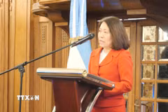 Đại sứ Việt Nam tại Argentina, Ngô Minh Nguyệt. (Ảnh: Diệu Hương/TTXVN)