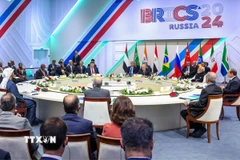 Toàn cảnh Hội nghị Cấp cao Nhóm BRICS ở Kazan, Nga, ngày 23/10/2024. (Ảnh: ANI/TTXVN)