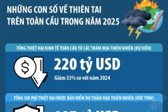 Những con số về thiên tai trên toàn cầu trong năm 2025