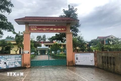 Trường Phổ thông Dân tộc bán trú Tiểu học Kim Thủy. (Ảnh: TTXVN phát)