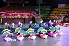 Một tiết mục tại buổi biểu diễn. (Ảnh: Xuân Tú/TTXVN)