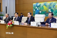 Chủ tịch Quốc hội Trần Thanh Mẫn phát biểu. (Ảnh: Doãn Tấn/TTXVN)