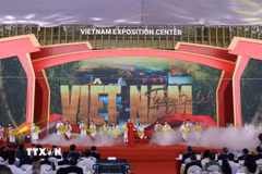 Trung tâm Triển lãm Việt Nam (VEC) là nơi diễn ra chuỗi sự kiện của tuần lễ Tổ chức Sự kiện và Triển lãm Việt Nam 2026. (Ảnh: Quốc Khánh/TTXVN)