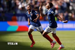 Mbappe lập cú đúp giúp Pháp thắng trận ra quân World Cup 2026. (Ảnh: AFP/TTXVN)