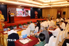 Quang cảnh buổi đối thoại. (Ảnh: Thanh Vũ/TTXVN)