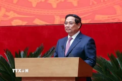 Thủ tướng Phạm Minh Chính phát biểu chỉ đạo Hội nghị. (Ảnh: Phạm Kiên/TTXVN)