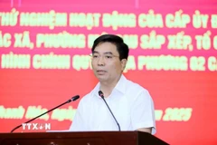 Bí thư Tỉnh ủy Thanh Hóa Nguyễn Doãn Anh phát biểu tại hội nghị. (Ảnh: TTXVN phát)