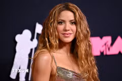 Ca sỹ người Colombia Shakira. (Ảnh: AFP/TTXVN)