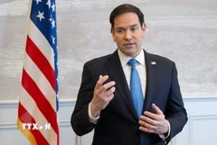 Ngoại trưởng Mỹ Marco Rubio phát biểu trong một cuộc họp báo. (Ảnh: Reuters/TTXVN)