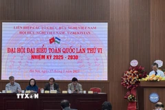 Quang cảnh Đại hội đại biểu toàn quốc lần thứ VI, nhiệm kỳ 2025-2030, Hội Hữu nghị Việt Nam-Uzbekistan. (Ảnh: Hải Ngọc/TTXVN)