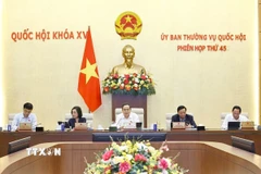 Chủ tịch Quốc hội Trần Thanh Mẫn phát biểu. (Ảnh: Doãn Tấn/TTXVN)