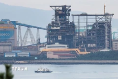 Nhà máy thép POSCO tại Pohang, Hàn Quốc, ngày 10/11/2024. (Ảnh: Yonhap/TTXVN)