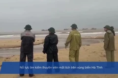 Nỗ lực tìm kiếm thuyền viên mất tích ở vùng biển Hà Tĩnh.