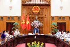 Thủ tướng Phạm Minh Chính chủ trì cuộc họp của Thường trực Chính phủ và Thường vụ Đảng ủy Chính phủ về một số nội dung quan trọng. (Nguồn: Báo Chính phủ)