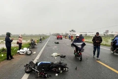 Hiện trường vụ tai nạn.