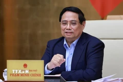Thủ tướng Phạm Minh Chính chủ trì Phiên họp Chính phủ thường kỳ tháng 10/2025. (Ảnh: Dương Giang/TTXVN)