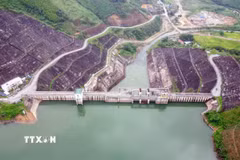 Hồ chứa nước Ngòi Giành. (Ảnh: Tạ Toàn/TTXVN)