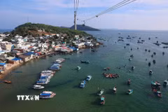 Một góc thành phố Phú Quốc . (Ảnh: Dương Giang/TTXVN)