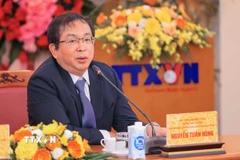 Phó Tổng giám đốc TTXVN Nguyễn Tuấn Hùng. (Ảnh: Hoàng Hiếu/TTXVN)