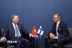 Tổng Bí thư, Chủ tịch nước Tô Lâm gặp Tổng thống Phần Lan Alexander Stubb. (Ảnh: Lâm Khánh/TTXVN)