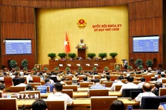 Quốc hội thông qua Nghị quyết về miễn, hỗ trợ học phí đối với trẻ em mầm non, học sinh phổ thông, người học chương trình giáo dục phổ thông tại các cơ sở giáo dục trong hệ thống giáo dục quốc dân. (Ảnh: Doãn Tấn/TTXVN)