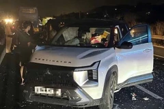 Hiện trường vụ tai nạn.