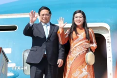 Thủ tướng Phạm Minh Chính và Phu nhân sẽ thăm chính thức Malaysia và tham dự Hội nghị Cấp cao ASEAN lần thứ 46. (Ảnh: Dương Giang/TTXVN)