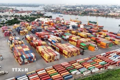 Hạ tầng cảng SOWATCO Long Bình, thành phố Thủ Đức. (Ảnh: Hồng Đạt/TTXVN)