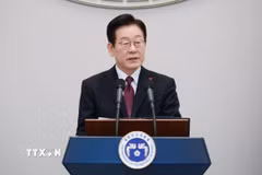 Tổng thống Hàn Quốc Lee Jae Myung. (Ảnh: Yonhap/TTXVN)