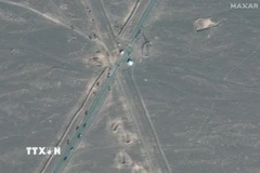 Hình ảnh do vệ tinh Maxar cung cấp về cơ sở hạt nhân Fordow ở Iran, ngày 20/6/2025. (Ảnh: Peninsula/TTXVN)