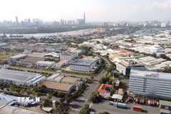 Một góc Khu chế xuất Tân Thuận, Thành phố Hồ Chí Minh. (Ảnh: Trung Tuyến/TTXVN)