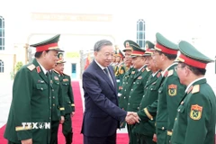 Tổng Bí thư Tô Lâm và các đại biểu. (Ảnh: Thống Nhất/TTXVN)