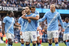 Man City đánh bại Arsenal để khiến cuộc đua Premier League căng thẳng. (Nguồn: Getty Images)