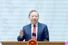Tổng Bí thư Tô Lâm phát biểu. (Ảnh: Thống Nhất/TTXVN)