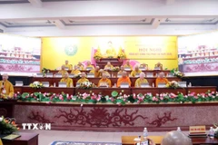 Quang cảnh Hội nghị tổng kết công tác Phật sự năm 2025 của Ban Hướng dẫn Phật tử Trung ương Giáo hội Phật giáo Việt Nam. (Ảnh: Xuân Khu/TTXVN)