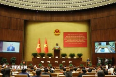 Tổng Bí thư Tô Lâm phát biểu chỉ đạo Hội nghị toàn quốc quán triệt, triển khai thực hiện Nghị quyết 66-NQ/TW và Nghị quyết 68-NQ/TW của Bộ Chính trị. (Ảnh: Thống Nhất/TTXVN)