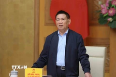 Phó Thủ tướng Hồ Đức Phớc, Trưởng Ban Chỉ đạo điều hành giá phát biểu. (Ảnh: An Đăng/TTXVN)