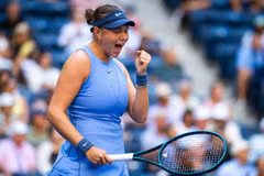 Amanda Anisimova tạo địa chấn khi giành vé vào bán kết US Open. (Nguồn: Getty Images)