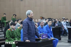 Cựu Chủ tịch Hội đồng thành viên Vicem Lê Văn Chung. (Ảnh: Kim Anh/TTXVN)