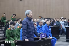 Cựu Chủ tịch Hội đồng thành viên Vicem Lê Văn Chung. (Ảnh: Kim Anh/TTXVN)
