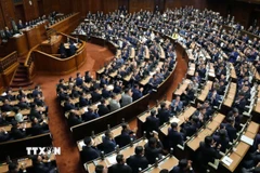 Toàn cảnh một phiên họp Quốc hội Nhật Bản tại thủ đô Tokyo. (Ảnh: Kyodo/TTXVN)