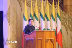 Ông Min Aung Hlaing, Tổng thống Myanmar. (Ảnh: THX/TTXVN)