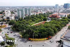 Một góc thành phố Thái Bình. (Ảnh: Thế Duyệt/TTXVN)