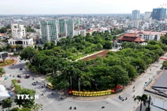 Một góc thành phố Thái Bình. (Ảnh: Thế Duyệt/TTXVN)