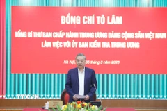 Tổng Bí thư Tô Lâm phát biểu. (Ảnh: Thống Nhất/TTXVN)