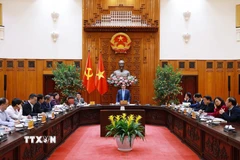 Thủ tướng Phạm Minh Chính chủ trì cuộc họp. (Ảnh: Dương Giang/TTXVN)