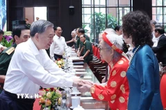 Tổng Bí thư Tô Lâm và các đại biểu. (Ảnh: Thống Nhất/TTXVN)