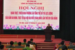 Quang cảnh hội nghị. (Nguồn: Công an thành phố Hà Nội)